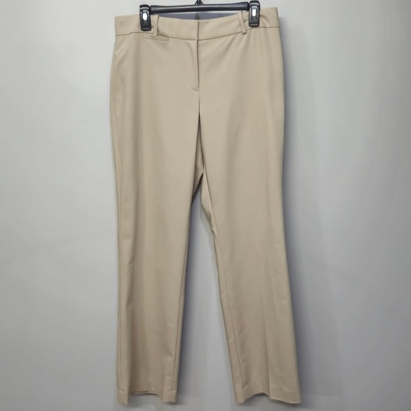 Ann Taylor Pants - Ann Taylor Pants Trousers Women Size 10 Khaki Stretch Straight Leg Signature Fit